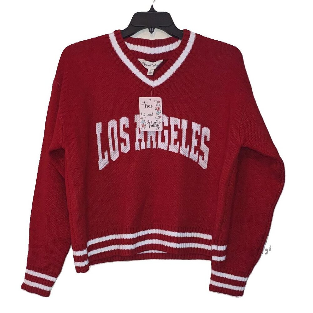 NWT Juniors Los Angeles Red Sweater